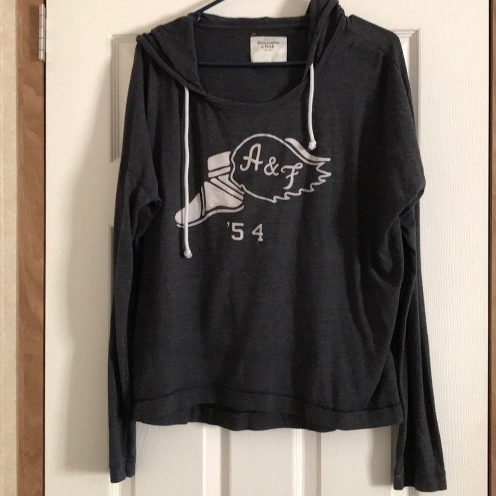 Hooded long sleeve A&F top